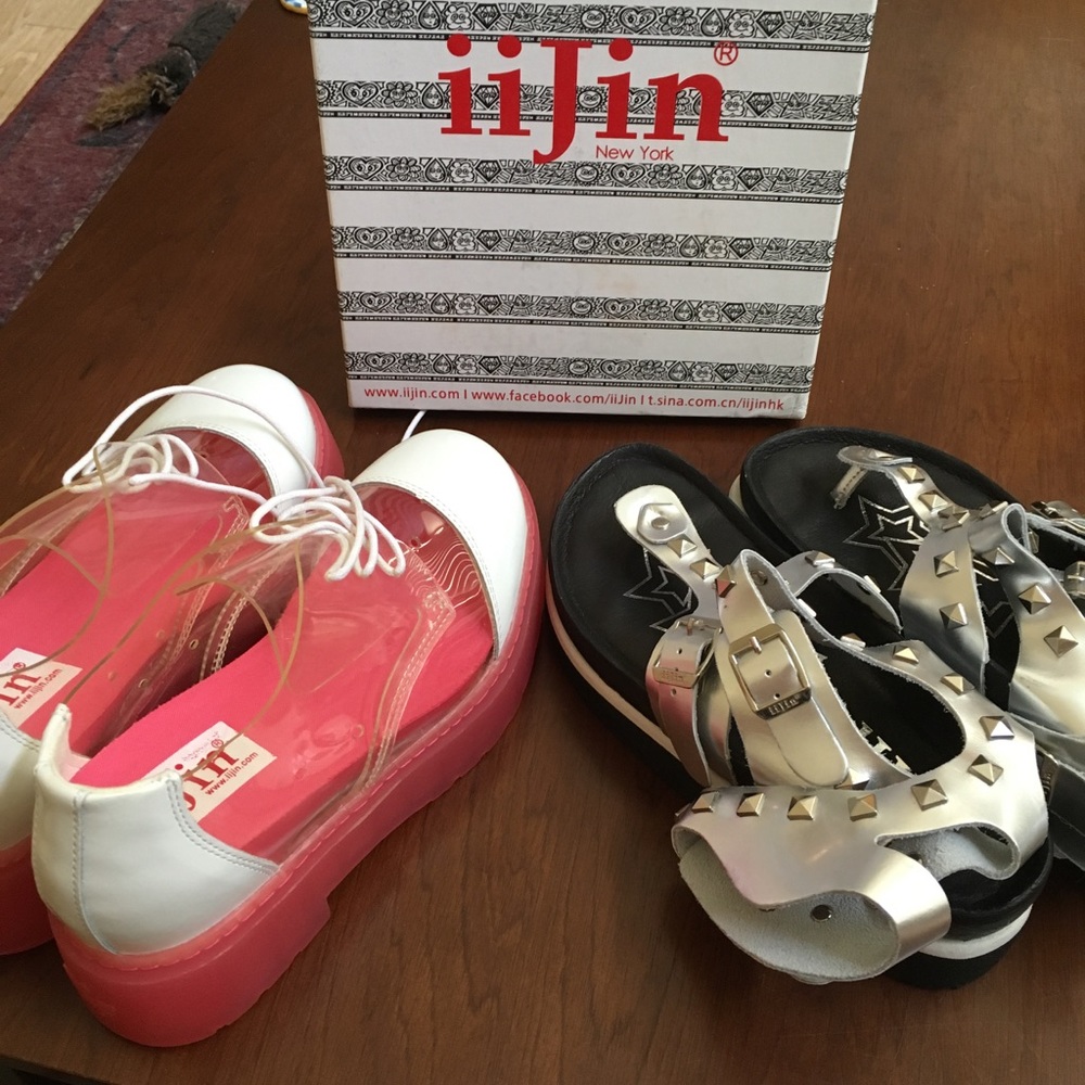 Two pairs of IIJIN shoes