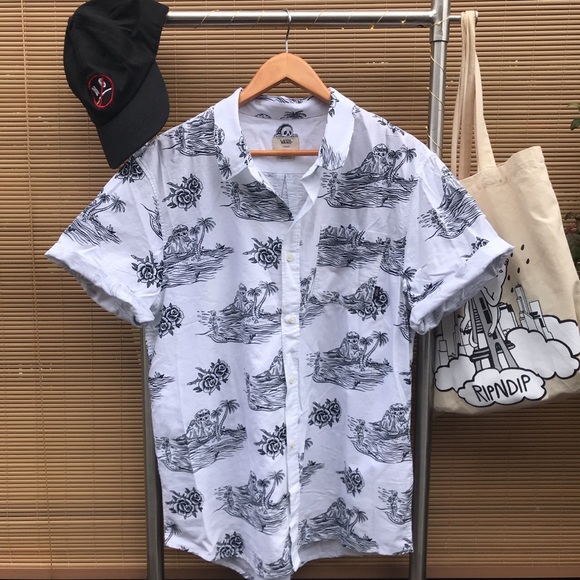 Sketchy Tank X Vans Button Up Size Sold Out Onln