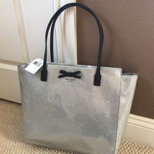 New with tags Kate Spade glitter tote