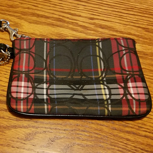 Tartan Coach Wristlet - Picture 2 of 6