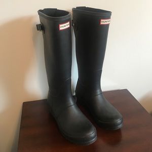 Hunter Original Back Adjustable Boots (black)