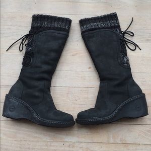 UGG Australia winter knit heeled boots!