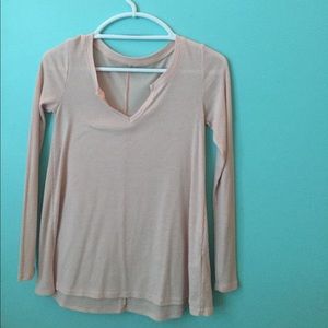 Soft pink long sleeve shirt