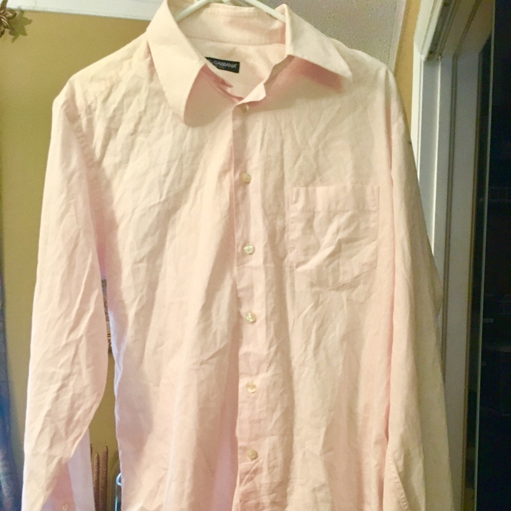 ⏳SOLD🍃Dolce&Gabbana Pink Collared Button 16" L