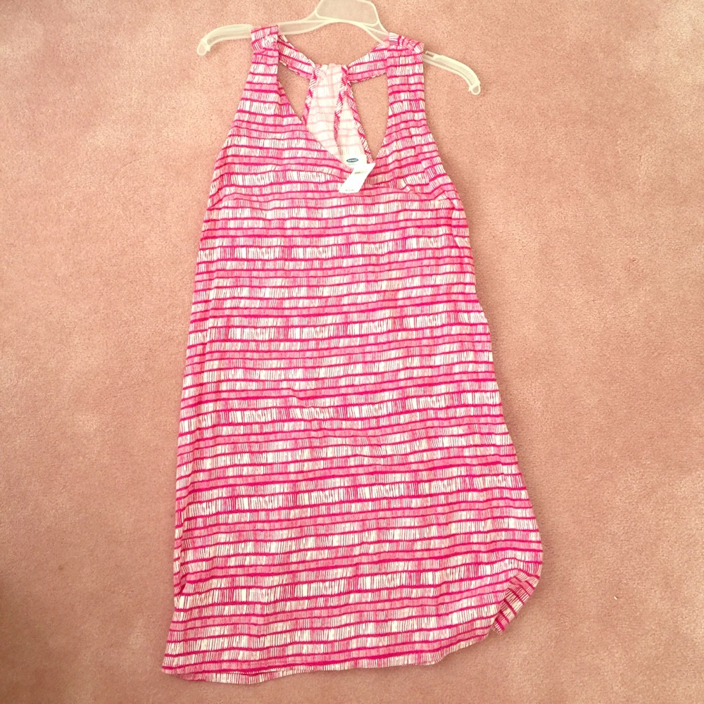 Bright pink and white dress NWT