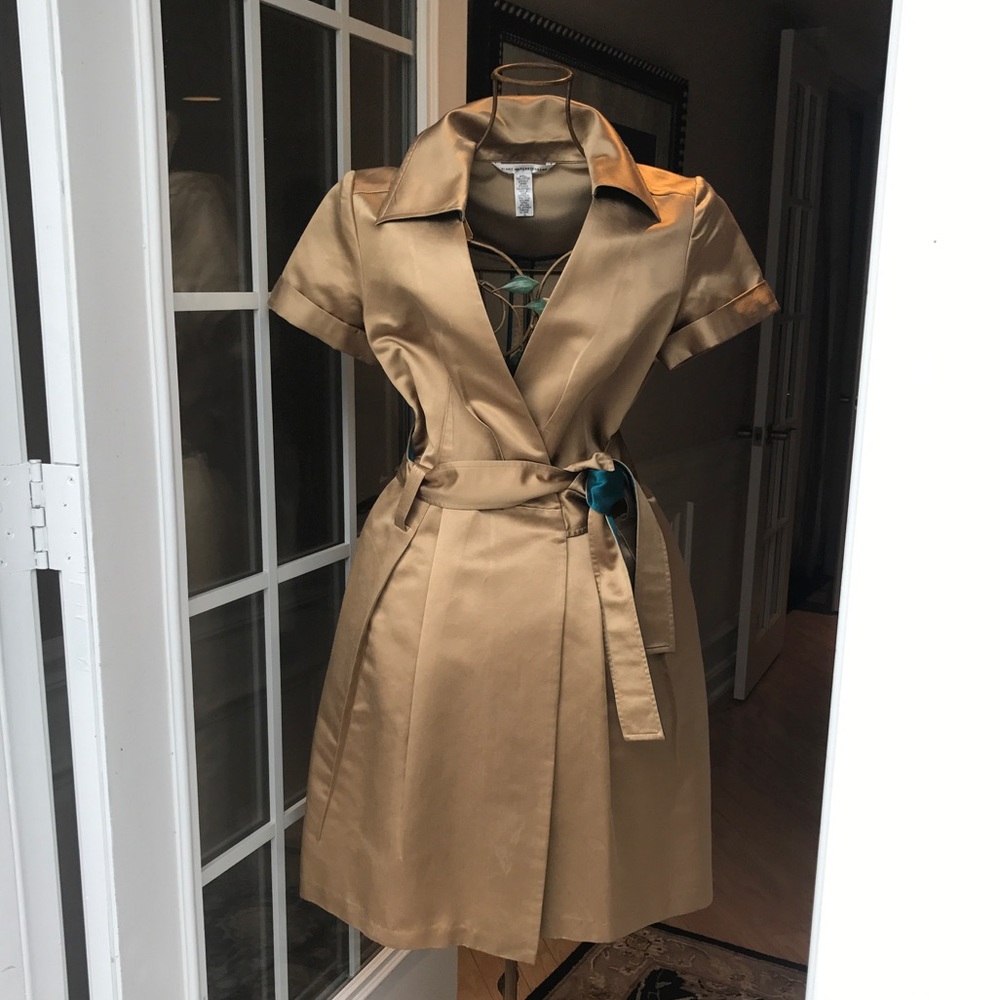 Diane von Furstenberg Golden Wrap Dress