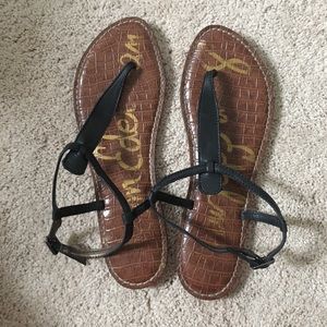 Same Edelman Black Sandals