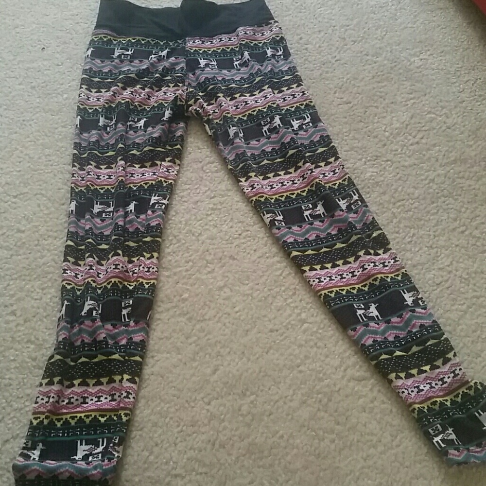 Fun printed leggings.