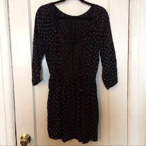 American Eagle Black Peasant Dress NWOT