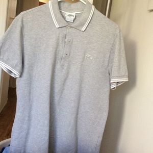 Gray Lacoste Polo