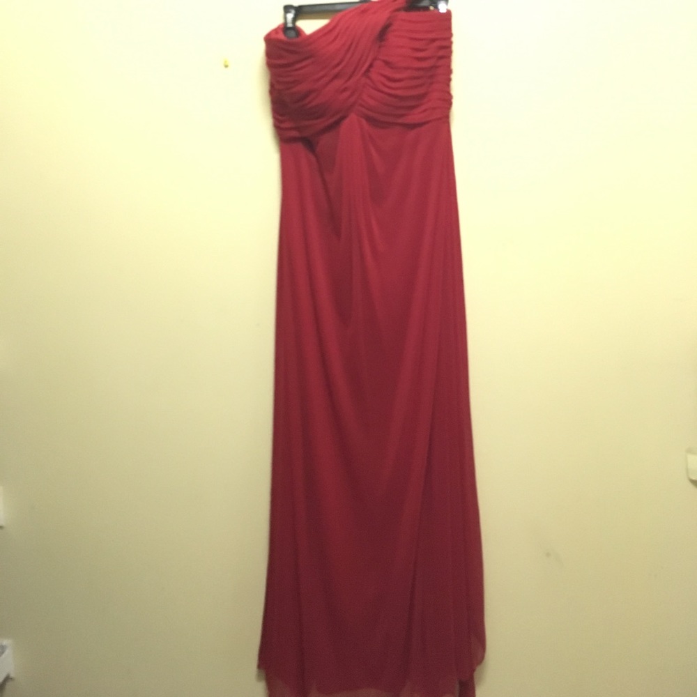 Red gown