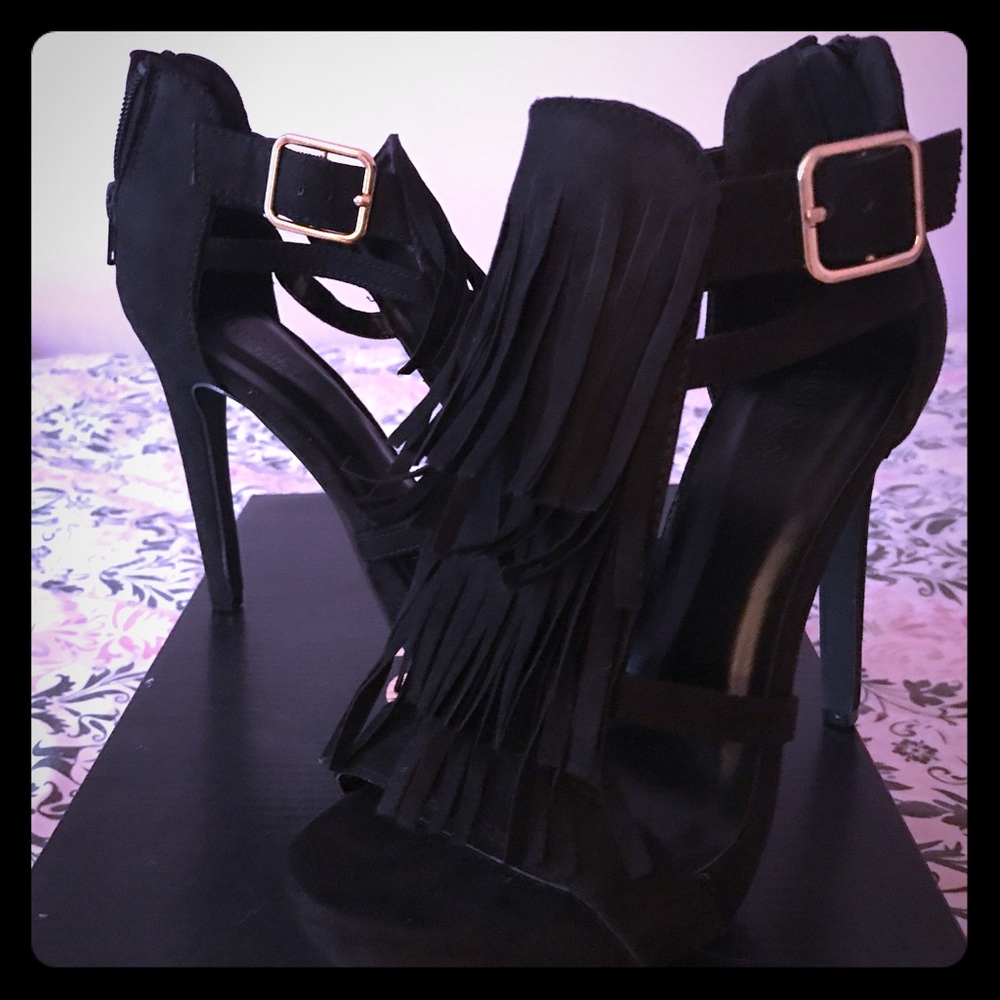 New Fringed heels , only tested at home!!