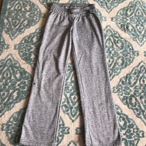 Under Armour fleece pants.