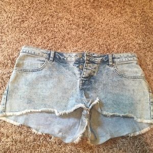 Blue jean shorts