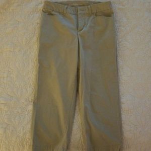 Khaki capris
