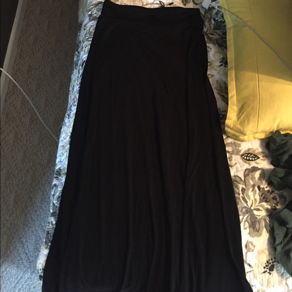 Black maxi skirt