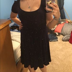 dark purple glittery evening gown!