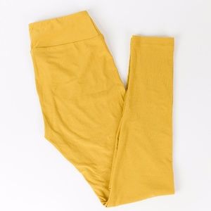 NWOT LuLaRoe OS Mustard Leggings