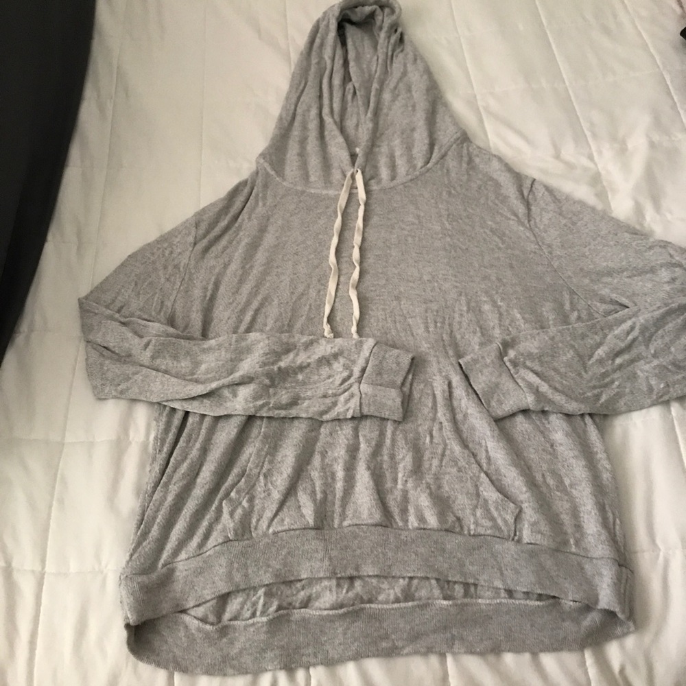 grey brandy melville pullover hoody