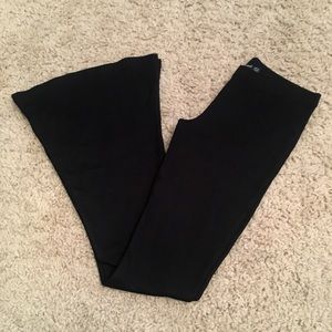Black flare pants