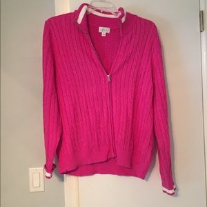 NWOT Pink foxcroft knitted sweater - never worn!