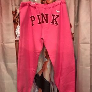 Pink Victoria's Secret Sweatpants NWT Size M