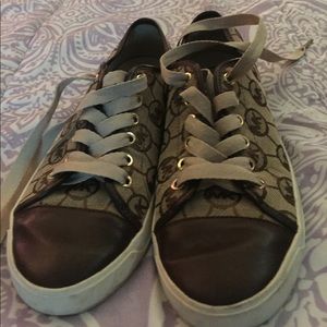 Brown and tan Michael Kors shoes
