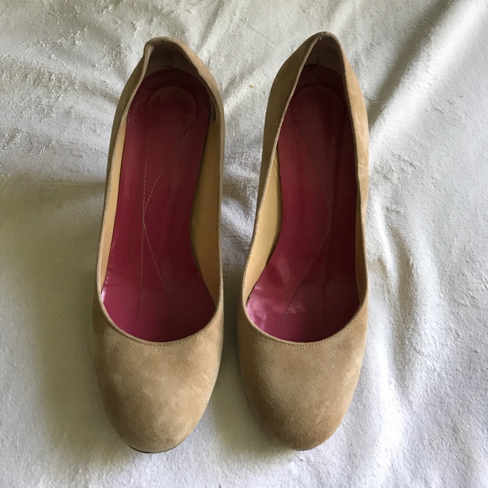 Kate Spade nude suede heels