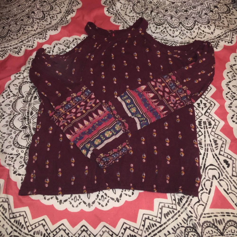 halter cold shoulder top