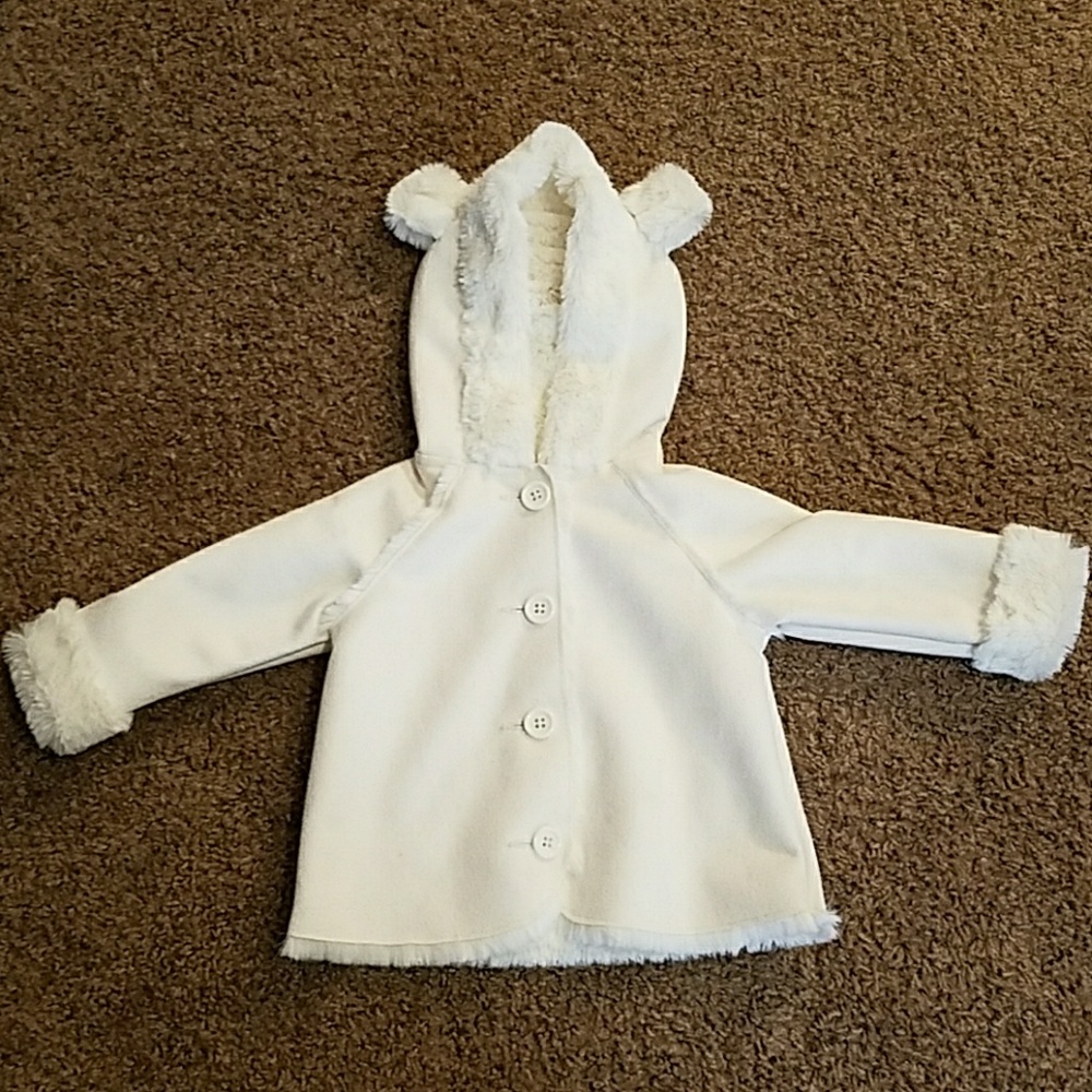 Cream pea coat