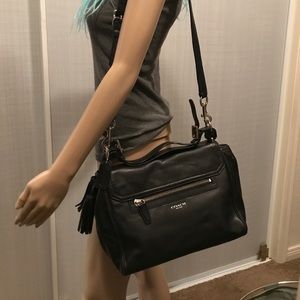 Coach 'Legacy - Romy' Top Handle Satchel in Black