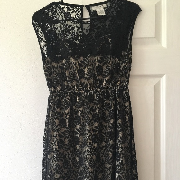 Cute! Black Lace Dress - Picture 1 of 5