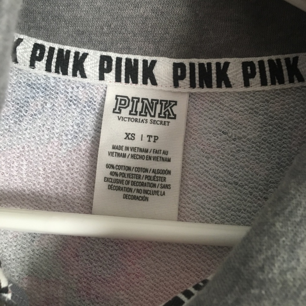 Floral Pink half zip up - Picture 3 of 3