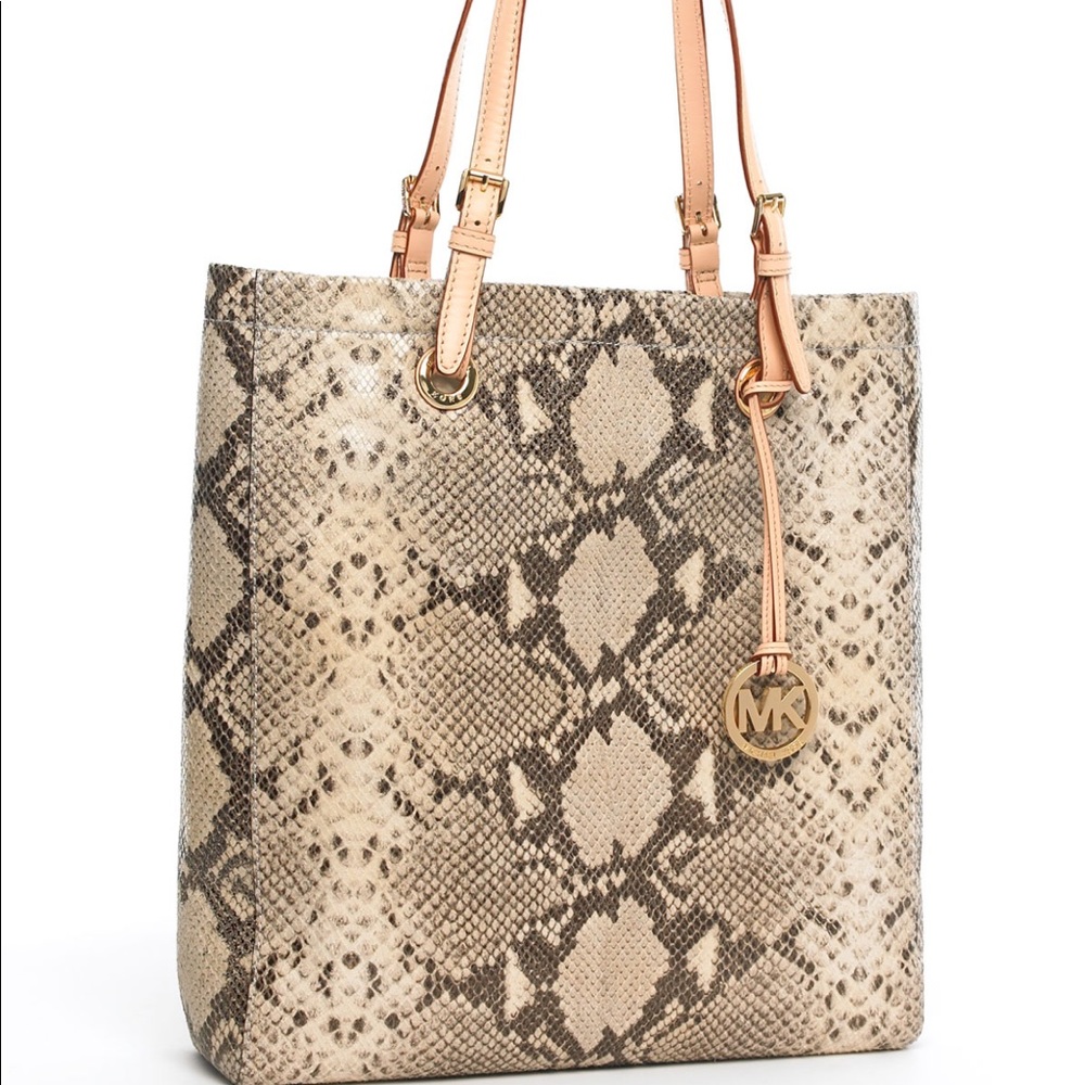 Michael Kors Large Jet Set Python Tote