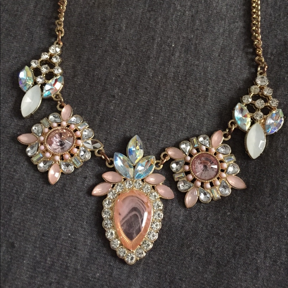 Pink Statement Necklace- Charming Charlie