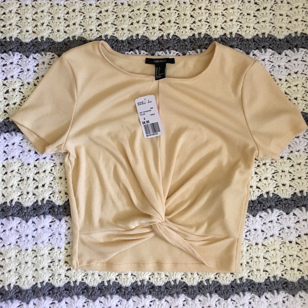 Yellow Crop Top