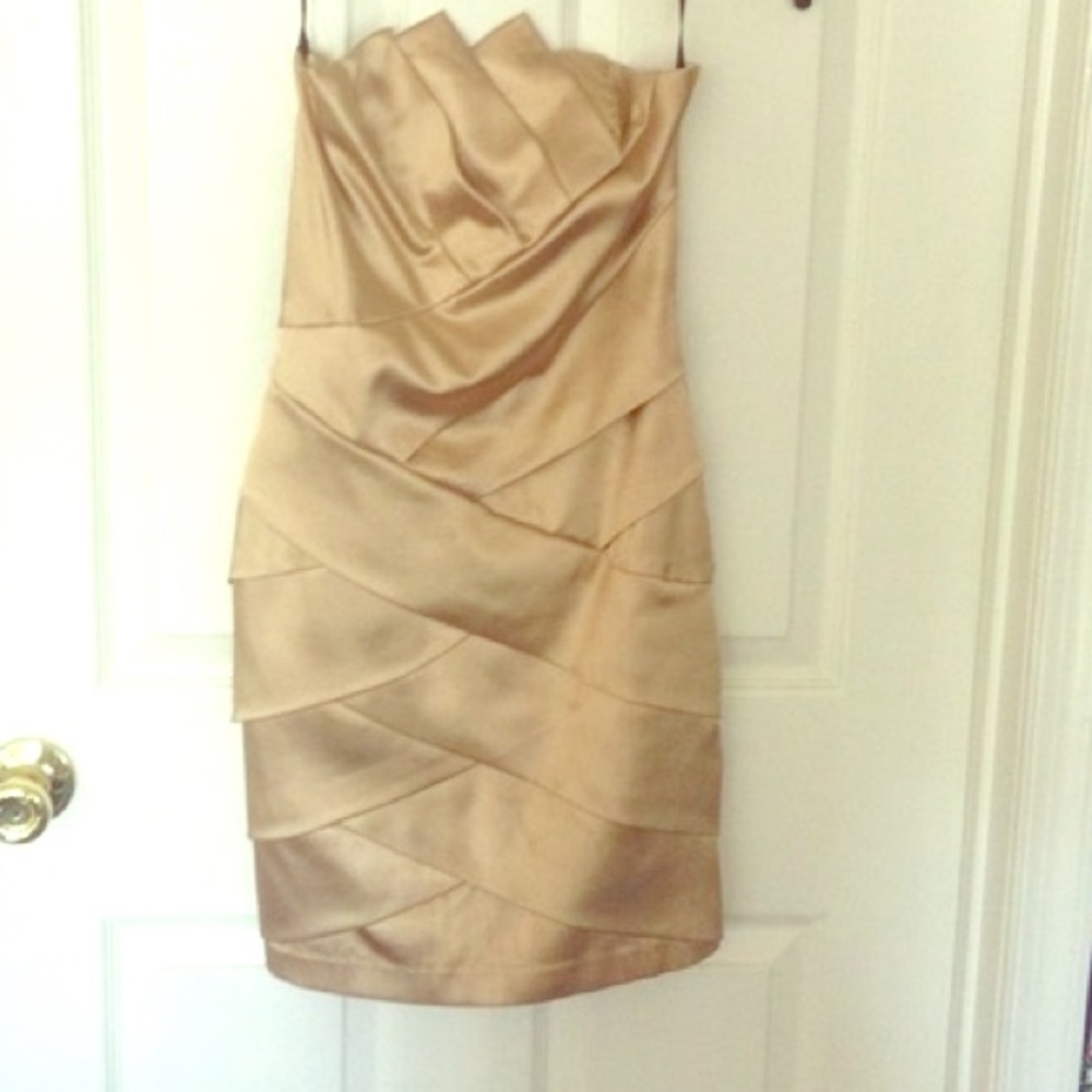Gold mini dress. Size 4
