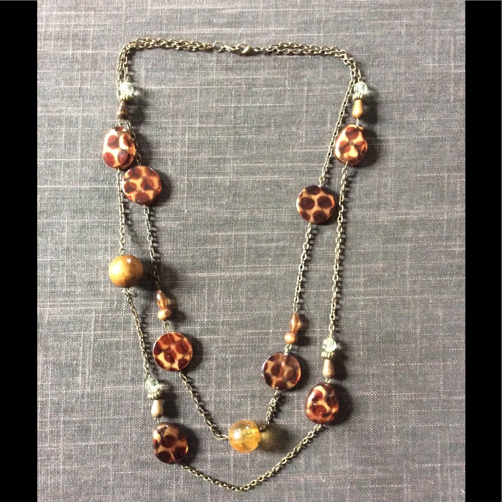 Animal print necklace