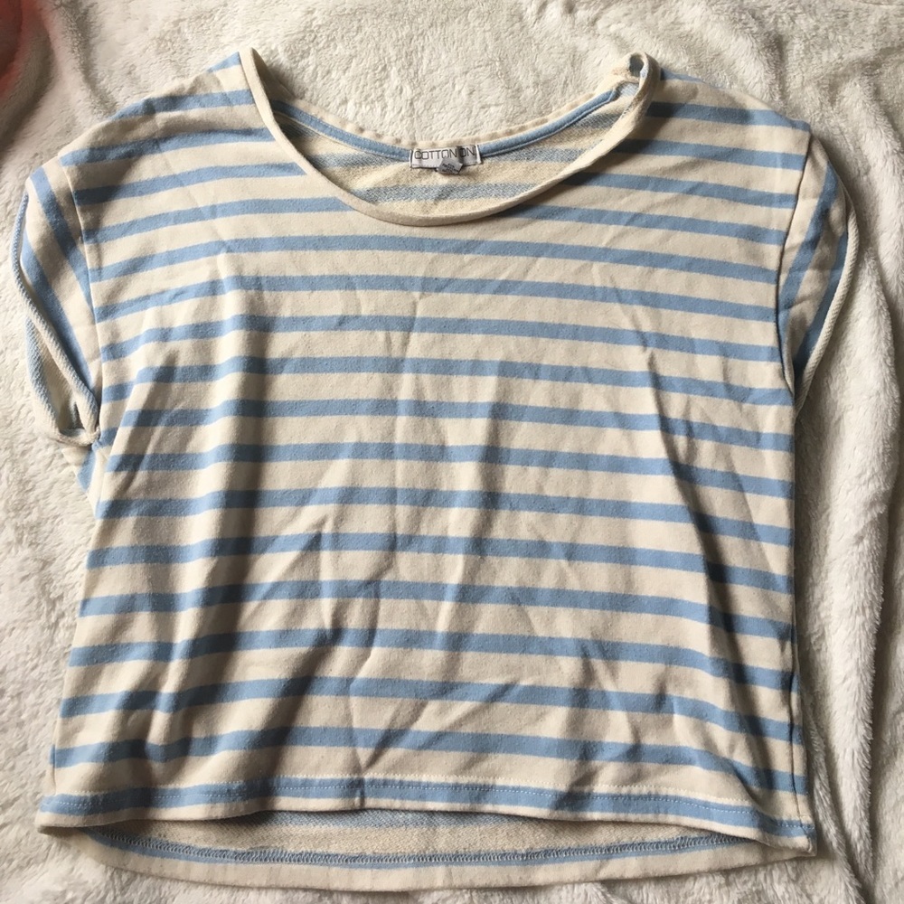 Striped crop top