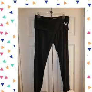 VS PINK black yoga leggings
