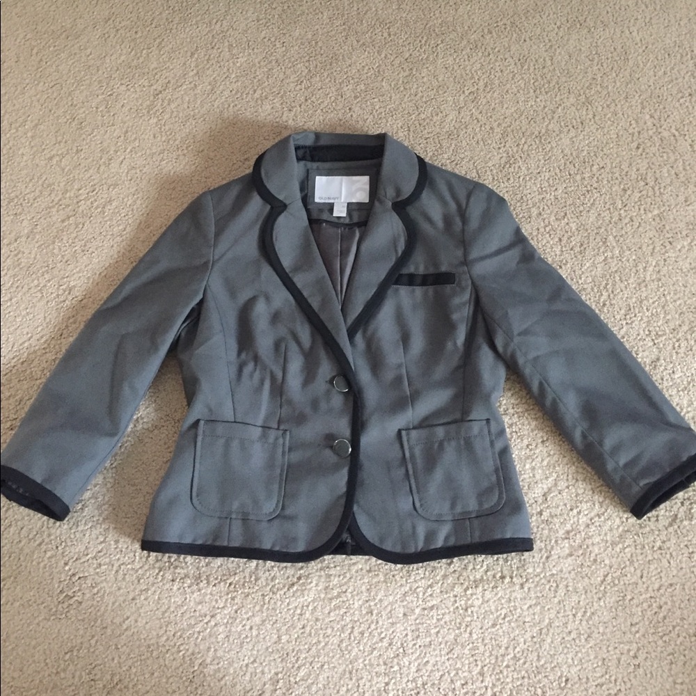 Old Navy, gray blazer