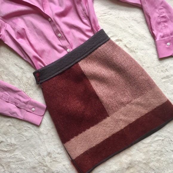 ❌SOLD❌Missoni Colorblock Wool & Mohair Knit Skirt - Picture 2 of 8