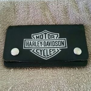 Harley-Davidson Leather Biker Wallet no Chain