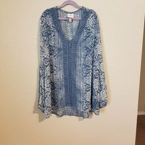 NWOT Large Knox Rose Top