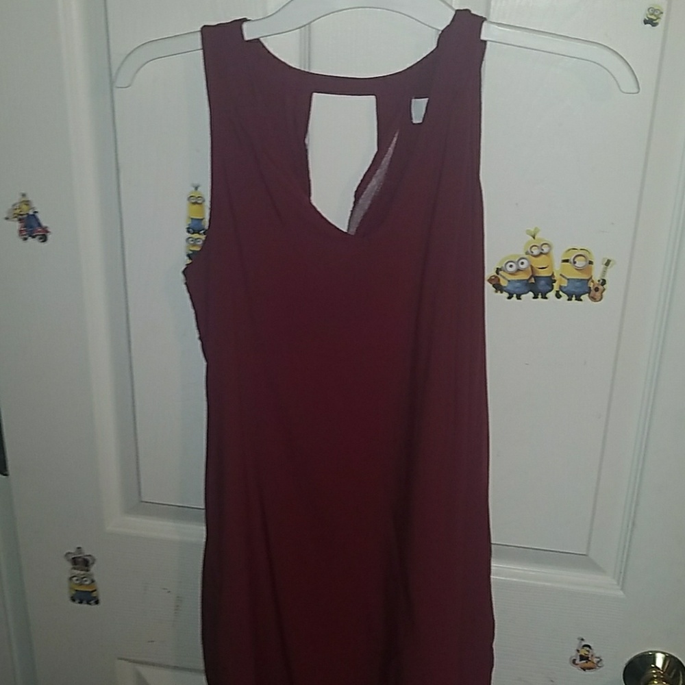 ☄Maroon shift dress☄