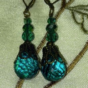 #0040 Artisan Handcrafted Quartz Gemstone Earrings