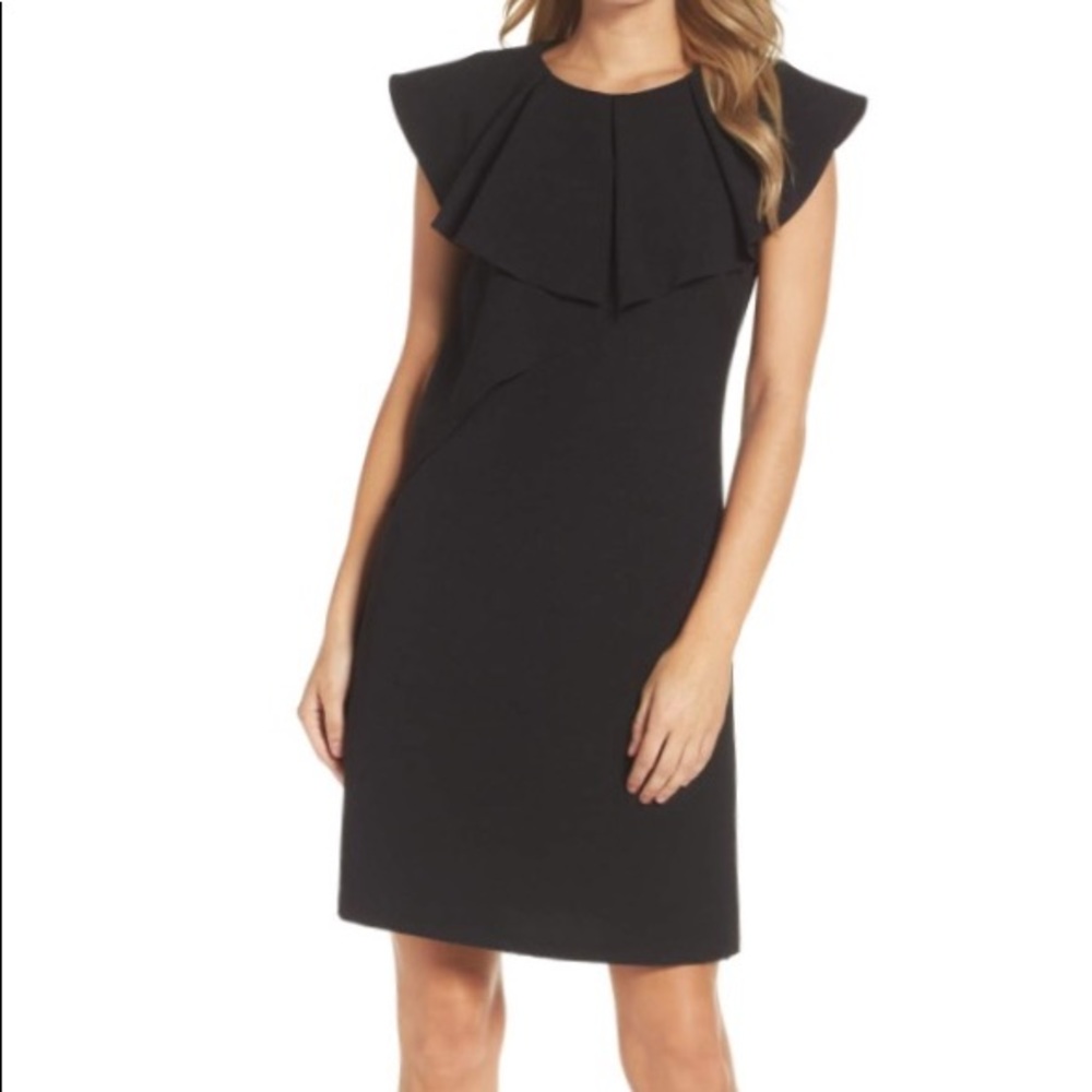 Eliza J Black ruffle dress