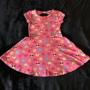Pink emoji dress