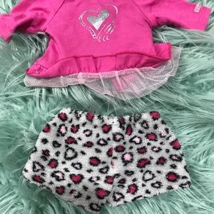 American girl fuzzy PJs