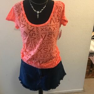 Victoria's Secret sport orange shirt